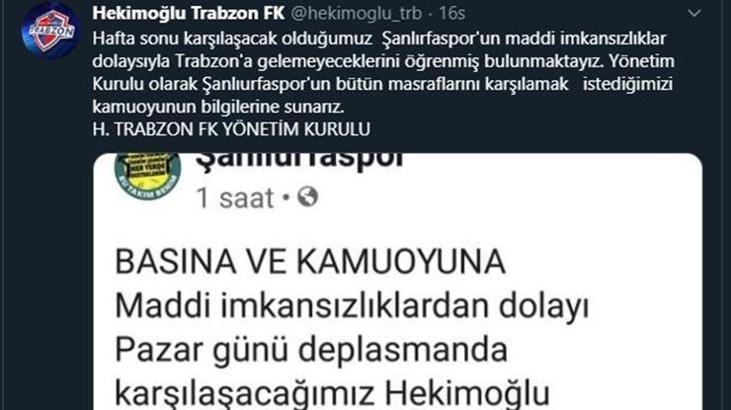 Hekimoğlu Trabzon'dan alkış alacak hareket!