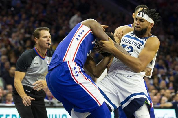 NBA'de güreş keyfi!