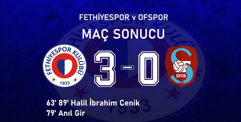 Fethiyespor-Ofspor maç sonucu: 3-0