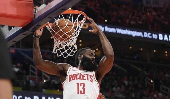 Harden'dan Washington Wizards'a 59 sayı