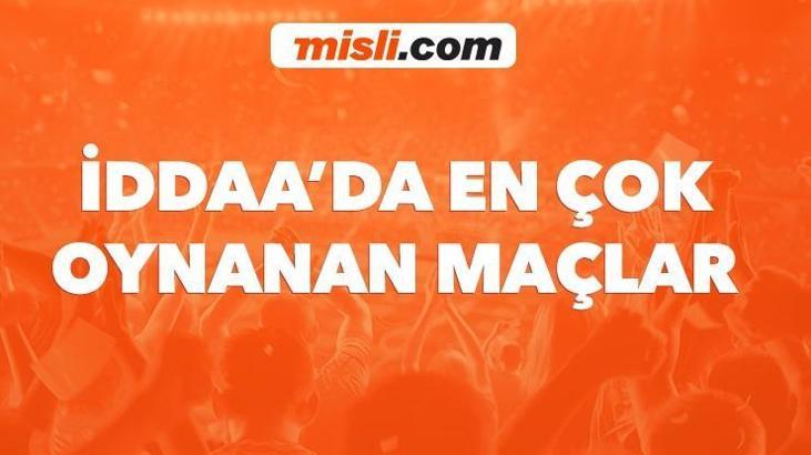 Günün en çok iddaa oynanan maçları
