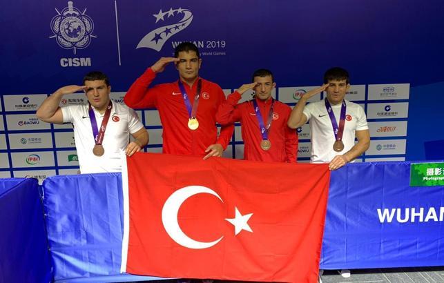 Türkiye, Askeri Olimpiyat Oyunları'nda serbest stilde takım halinde 2'nci oldu