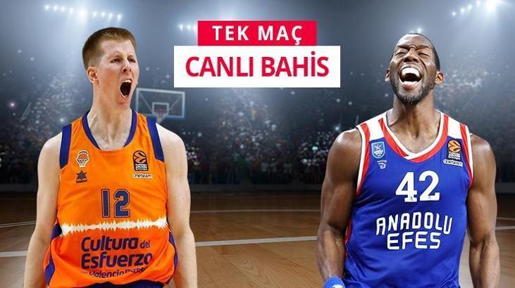 Valencia-Anadolu Efes maçı canlı bahis heyecanı Misli.com'da