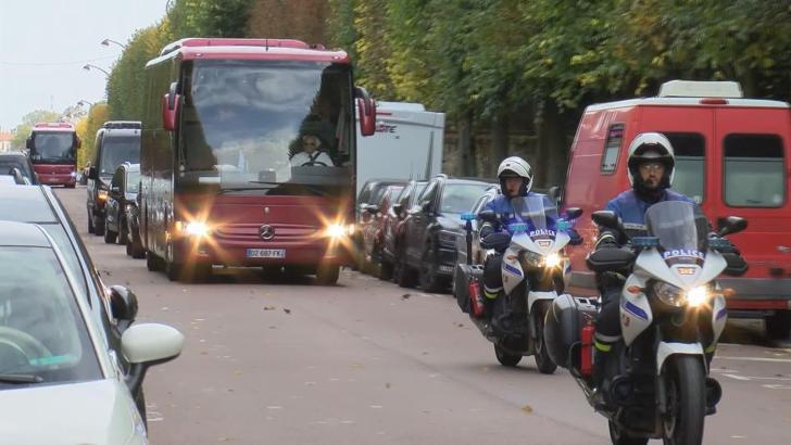 A Milli Takımımız, yoğun güvenlik önlemleri altında Paris'te