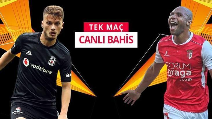 Beşiktaş - Braga maçı iddaa oranları! Canli bahis Misli.com'da