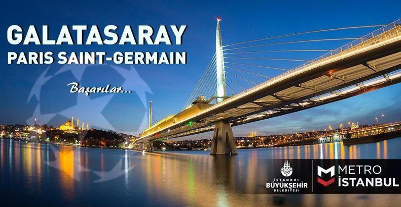 Galatasaray - PSG maçı için metro seferleri uzatıldı!