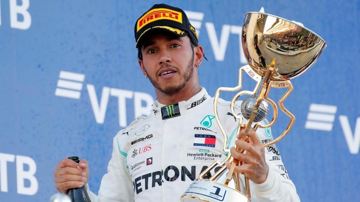 Rusya Grand Prix'inde zafer Lewis Hamilton'ın