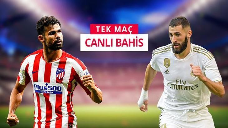 Atletico Madrid-Real Madrid canlı iddaa Misli.com'da