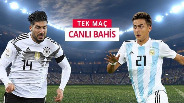 Almanya - Arjantin canlı bahis heyecanı Misli.com'da...