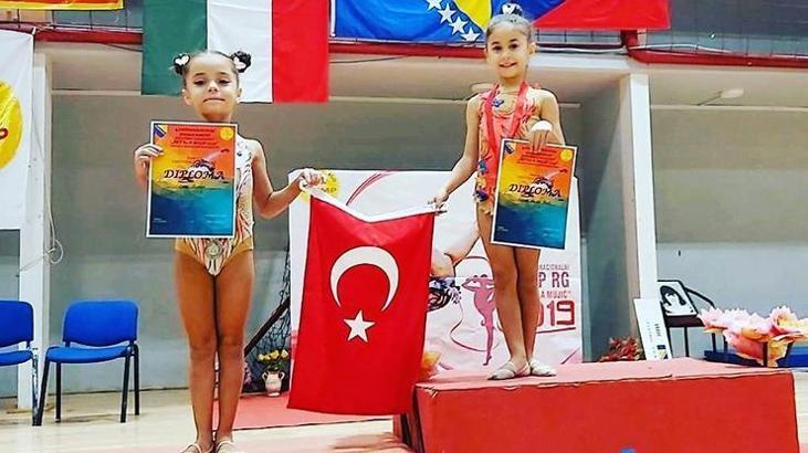 Antalyalı cimnastikçiler Bosna'dan 11 madalya ile döndü