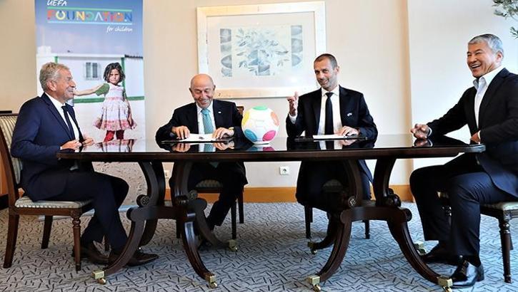 TFF ile UEFA Çocuk Vakfı, Suriyeli çocuklara yardım için iş birliği protokolü imzaladı