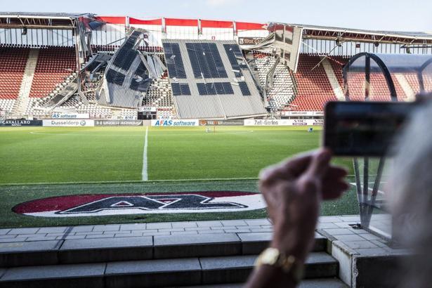 Hollanda ekibi AZ Alkmaar'ın stadının çatısı çöktü