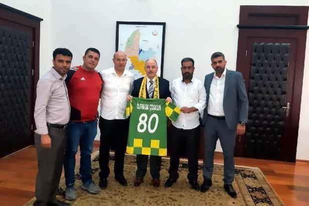 Osmaniyespor Taraftarlar Derneğinden Vali Coşkun'a ziyaret