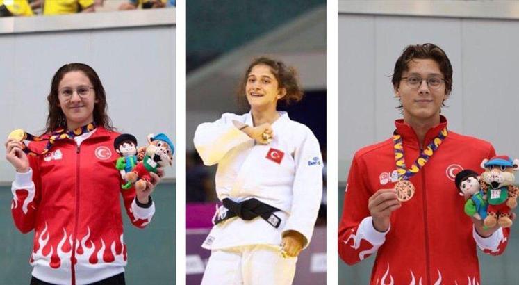 Milli sporculardan EYOF'ta 3 madalya