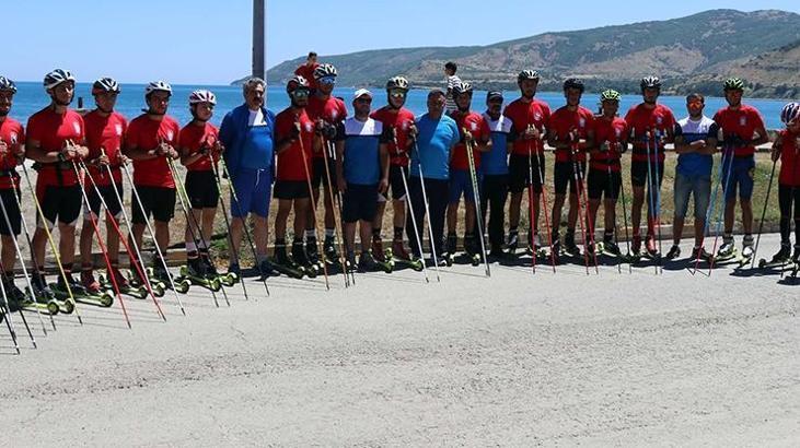 Tekerlekli Kayak Milli Takımı Bitlis'te kampa girdi