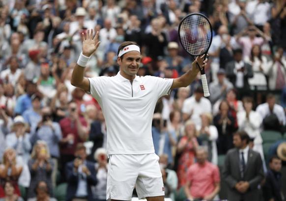 Federer, Wimbledon'da çeyrek finalde