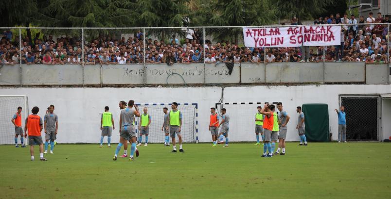 Trabzonspor'un idmanına taraftarlardan yoğun ilgi