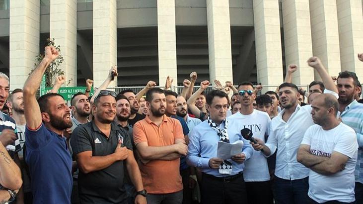 Beşiktaş taraftarından yönetime tepki