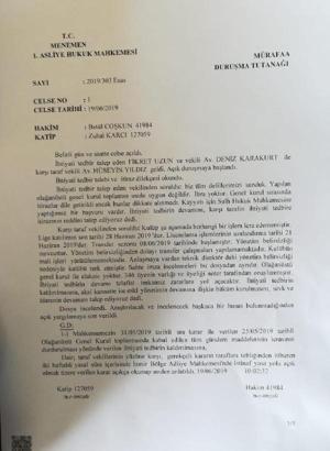 Menemen Belediyespor'da tedbir kalktı