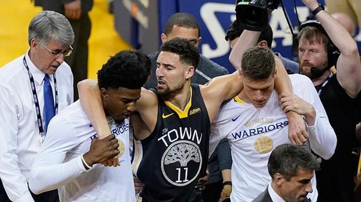 Klay Thompson'ın sol diz çapraz bağları koptu