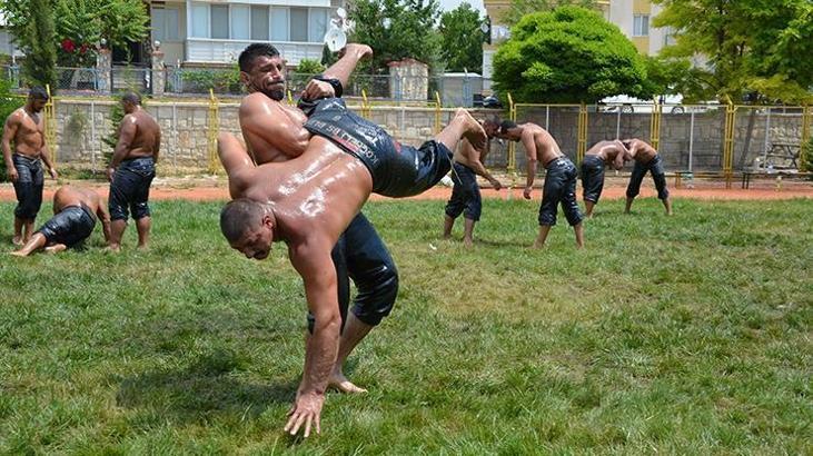 Başpehlivanlar, Kırkpınar öncesi yağlı antrenman yaptı