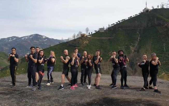 Karadeniz'de doğa ile baş başa spor yapıyorlar