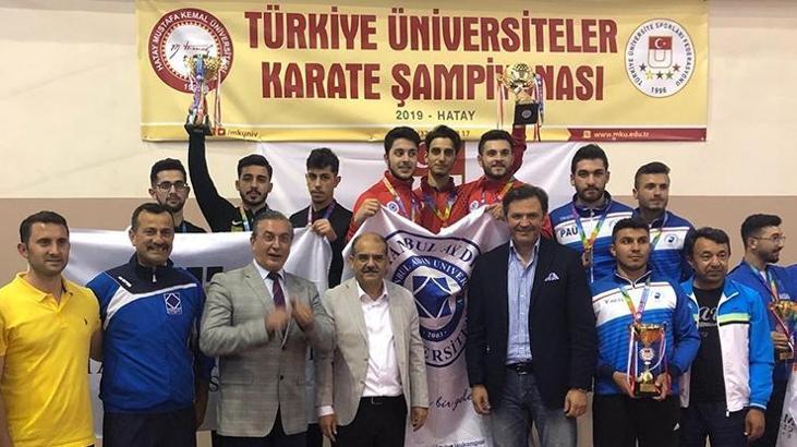 PAÜ erkek karate takımı Türkiye 3.'sü oldu