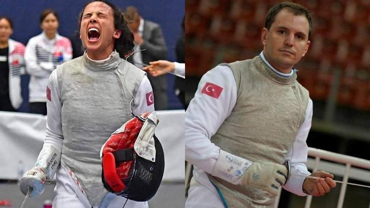 Milli eskrimciler İrem Karamete ve Martino Minuto, Tokyo 2020 yolunda ilk puanlarını topladı