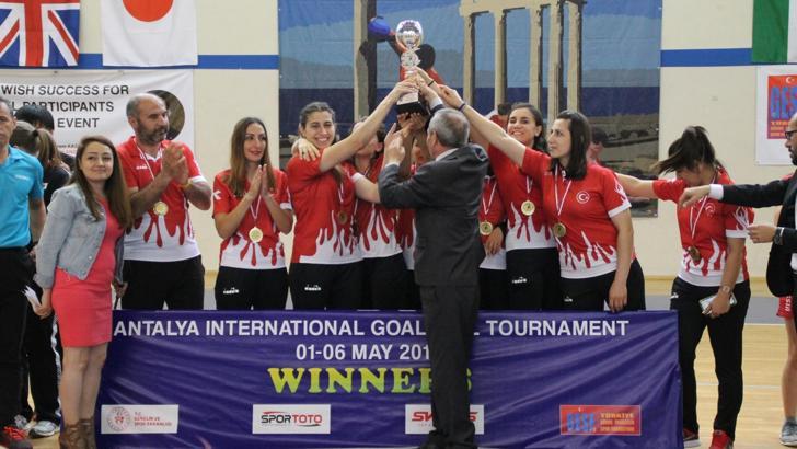 Uluslararası Goalball Turnuvası'nda Türkiye şampiyon oldu