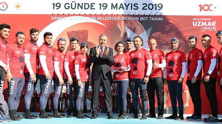 Dragon botçular Samsun'a doğru yola çıktı