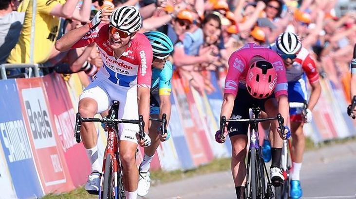 Mathieu van der Poel, Amstel Gold Race'te destan yazdı!