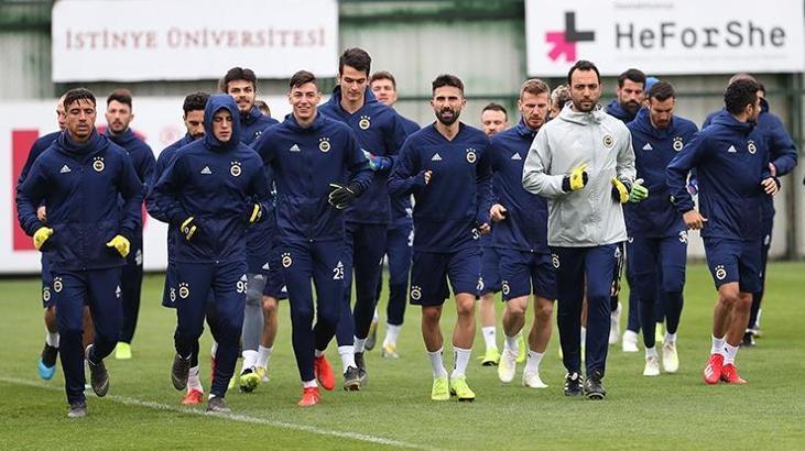 Fenerbahçe'de neşeli idman