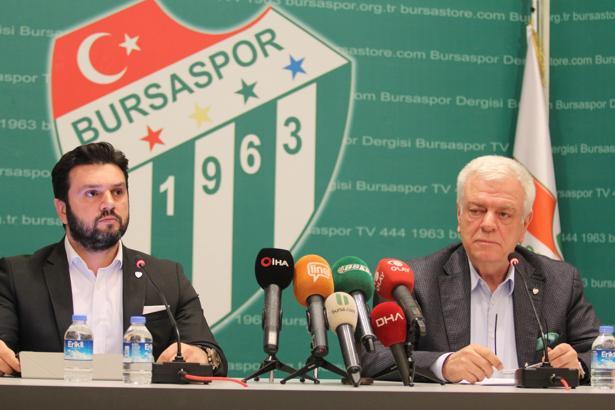 Bursaspor'da Başkan Ali Ay eleştirilere cevap verdi
