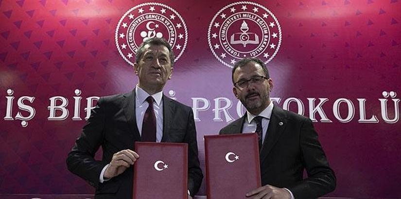 Gençlik ve Spor Bakanlığı ile Milli Eğitim Bakanlığı arasında iş birliği!