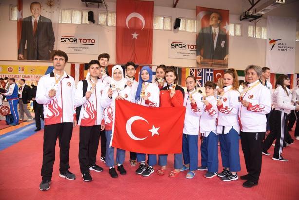 Avrupa Taekwondo Şampiyonası'na 8 madalyalı başlangıç