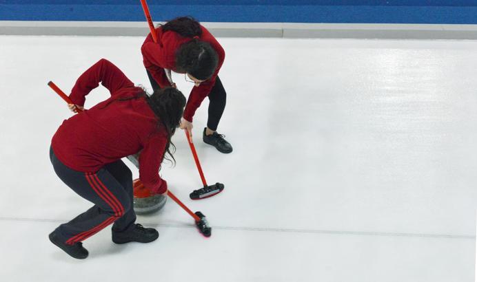 Erzurum'da curling heyecanı