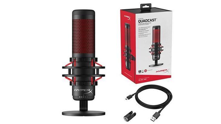 HyperX'ten oyun yayıncıları ve sunucular için özel mikrofon: QuadCast