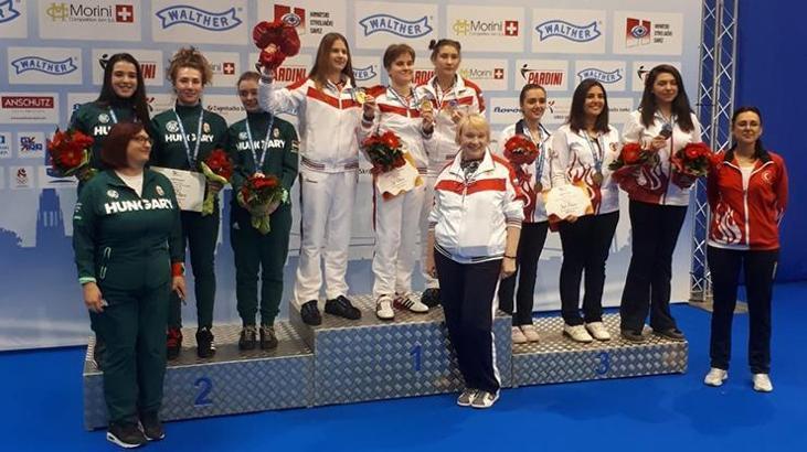 Havalı Silahlar Genç Kız Milli Takımı, bronz madalya aldı