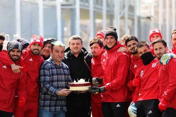 Demir Grup Sivasspor antrenmanında Sergio Rochet'e büyük sürpriz!