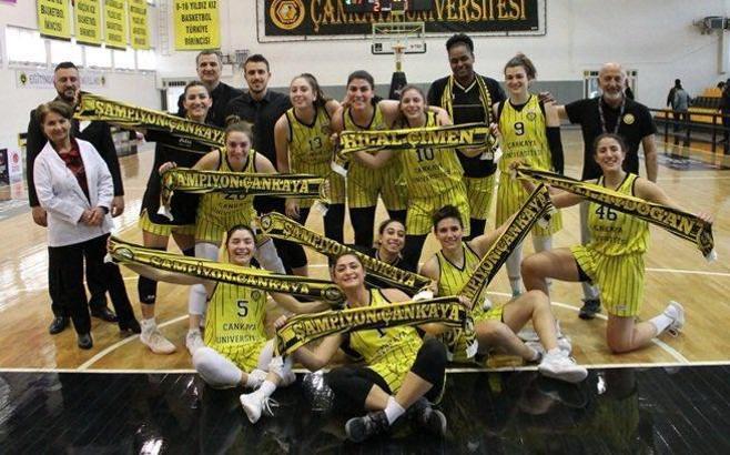 Türkiye Kadınlar Basketbol 1. Lig'de şampiyon Çankaya Üniversitesi