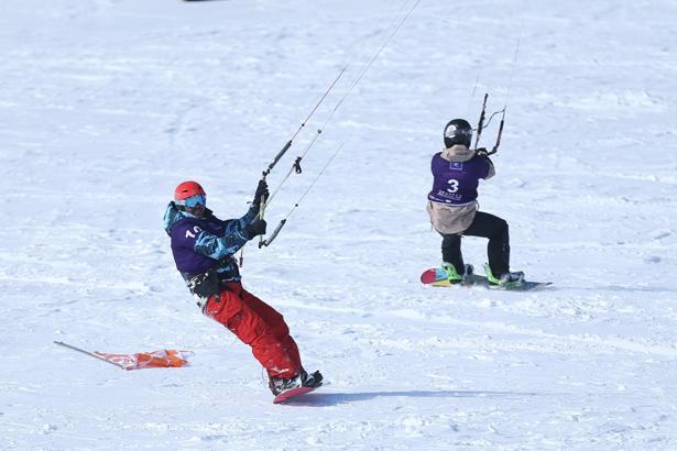 Snowkite Dünya Kupası Erciyes'te gerçekleşti