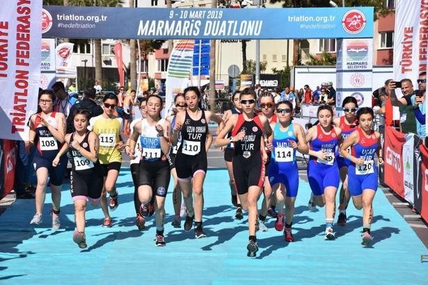 Marmaris Duatlonu yapıldı