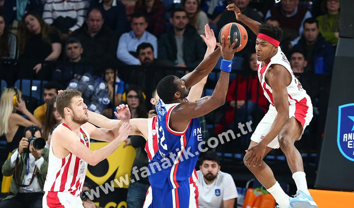(ÖZET) Anadolu Efes - Olympiacos maç sonucu: 75-65