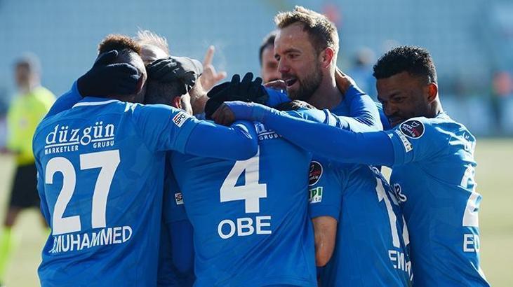 Erzurumspor'un 8 maçlık galibiyet hasreti sona erdi