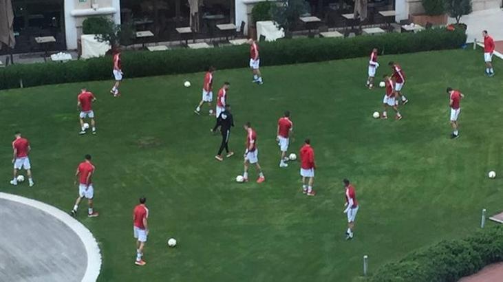 Fenerbahçe'nin rakibi Trnava'dan sabah antrenmanı