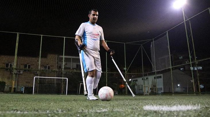 Kazada engelli oldu, futbolla hayata döndü