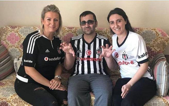 Beşiktaşlı taraftarlardan Cemil Can Karakaya için anlamlı hareket