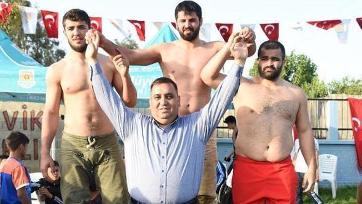 Tortum Altın Kemer Karakucak Güreş Festivali'nde başpehlivanlığı, İbrahim Bölükbaş kazandı
