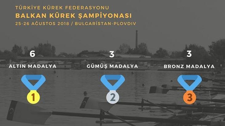 Milli kürekçilerden 12 madalya