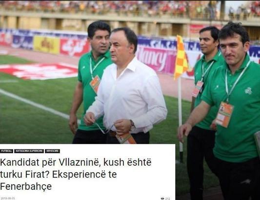 Arnavutluk ekibi Vllaznia, Engin Fırat'ı istiyor